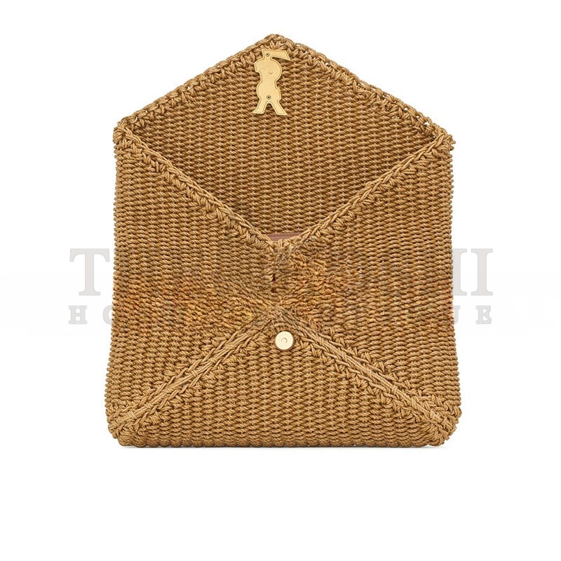 Y51 CASSANDRE LARGE ENVELOPE POUCH IN ROPE 769307FAEA62033 (29.5*18*4.5cm) Master Quality